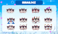 draw animated chibi twitch emotes, sub badges, panel, overlay