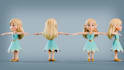 create 3d model character and avatar for animation and games