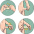 illustrate a clear step by step instructions