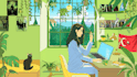 create lofi hiphop animation with aesthetic style