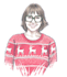 draw your portrait in my author cartoon style