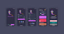 design a premium mobile app UI UX in figma