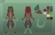 make a cute furry reference sheet for you