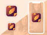 design 2 creative mobile app icon logo for android IOS