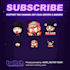 draw your face into custom chibi emotes for kick and twitch by kong vector