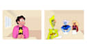 create hand drawn doodle art icons
