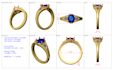 do jewelry cad design for 3d printing and rendering