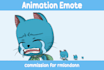 create cute custom vtuber, twitch, discord and kick emotes