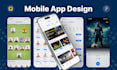 create premium mobile app UI UX and modern figma app design