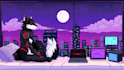 draw pixel art illustrations, backgrounds and animations