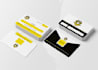 make a modern, clean, and professional business card design
