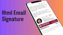 make ai powered HTML email signature design