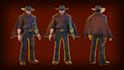 create low poly 3d character models with a rig and animation