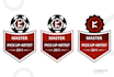 design badges for certifications, authorized rewards and achievements
