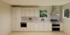 design kitchen interior in 3d and render