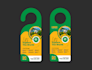 design professional door hanger and rack card for your business