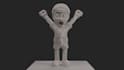 sculpt a 3d character for printing