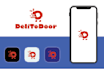 modern mobile app logo and app icon design