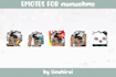draw custom twitch emotes in cute anime style