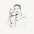 draw your minimalistic portrait in outline