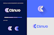 design modern flat tech app saas ai platform software logo