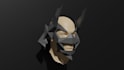 model a 3d DIY low poly paper mask as printable template