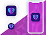 design 2 creative mobile app icon logo for android IOS