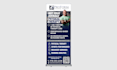 design a professional roll up banner and retractable stand