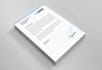 design simple and nice looking letterhead word template