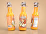 design a modern food product packaging label with 3d image
