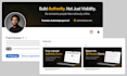 design premium linkedin banner and posts