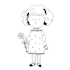 create a line art portrait