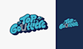 design custom typography logo with playful hand lettering