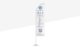design a professional roll up banner and retractable stand