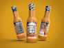 design a modern food product packaging label with 3d image