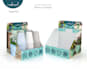 do creative counter display unit in acrylic, wooden, plastic