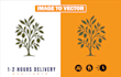 vector tracing, convert ai generated logo or image to vector