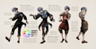 create professional character design project art deco style