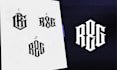 design logo clothing brand using strong monogram initial style include copyright