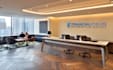 create 25 realistic office wall mockups featuring your logo