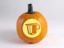 put your logo on a pumpkin for halloween