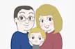 create a cute illustration for Fathers Day