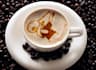 place your logo, text on coffee cup with coffee powder