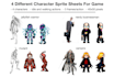 create you pixel art characters or sprite sheets