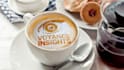 place your logo, text on coffee cup with coffee powder