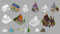 make 2d or 3d isometric game assets
