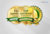 design 3d and vintage badge logo