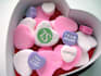 put your logo or text on valentine heart candy