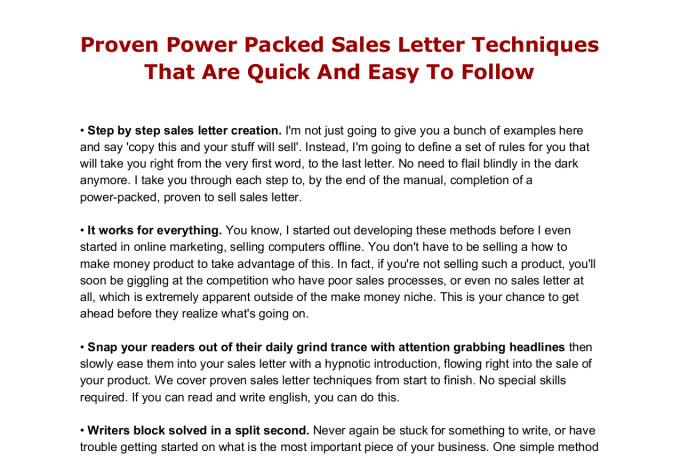 Show You How To Write Powerful Sales Letters By Melsmarketing