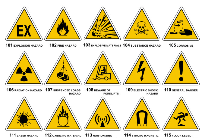 Deliver the most common safety signs by Pierrecosrl | Fiverr